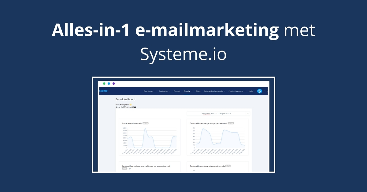Alles-in-1 e-mailmarketing met Systeme.io